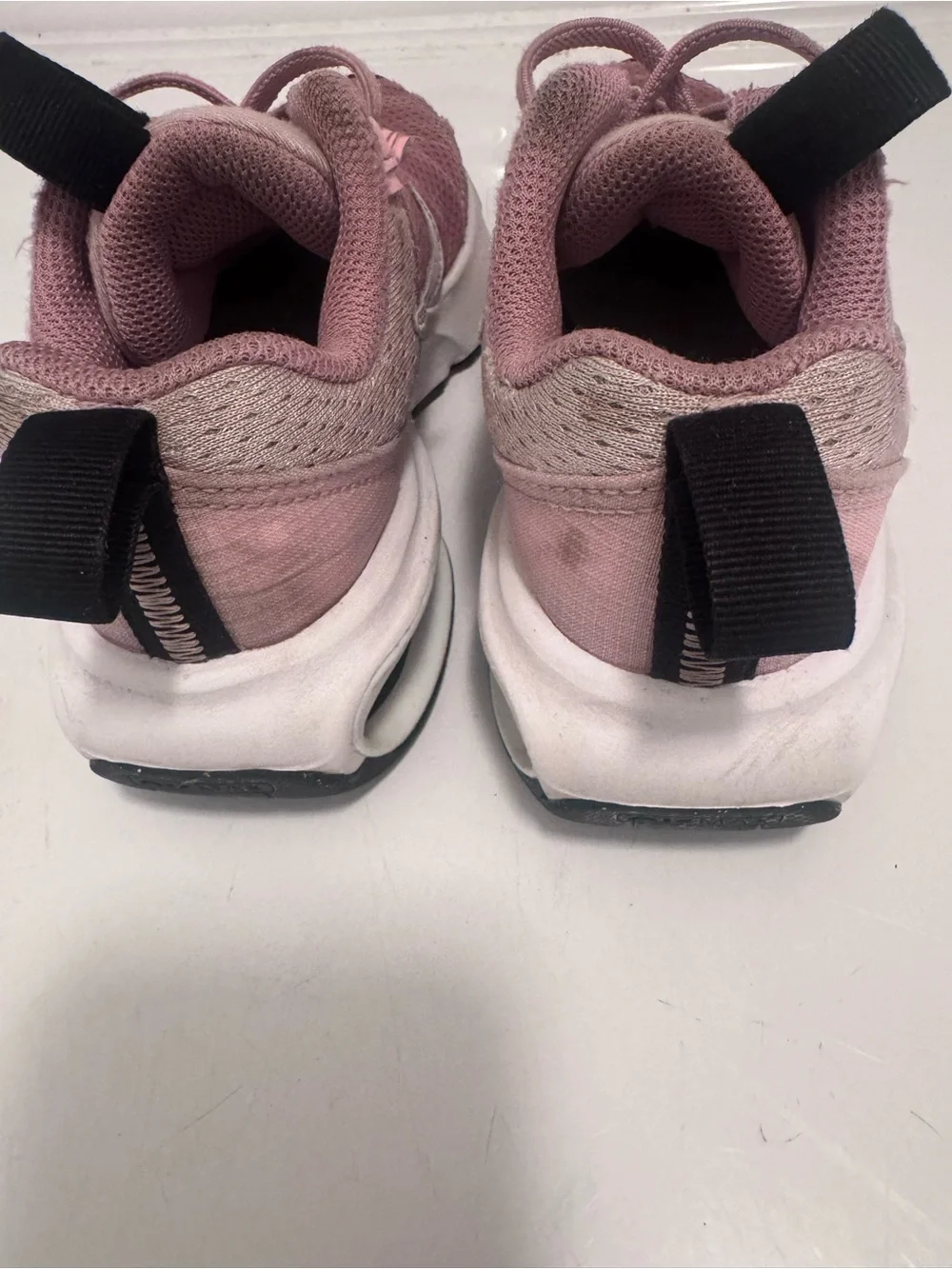 Nike Kids Pink and Black Slip-On Lace Sneakers